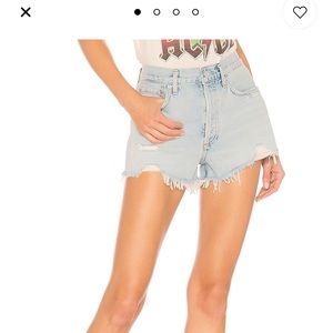 NWT Agolde Parker denim shorts size 26